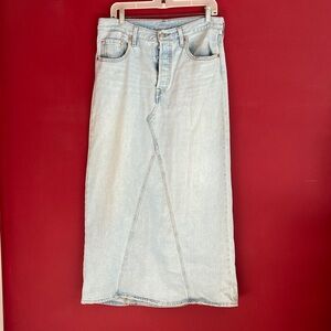 Levi’s maxi jean skirt